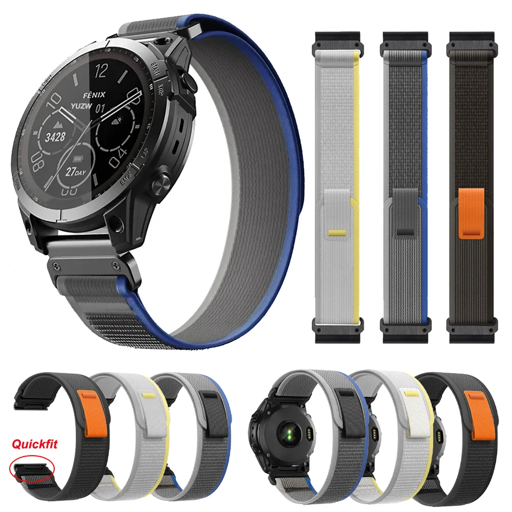 

Ремешок нейлоновый для Garmin Forerunner 965 955 935, 22/26 мм