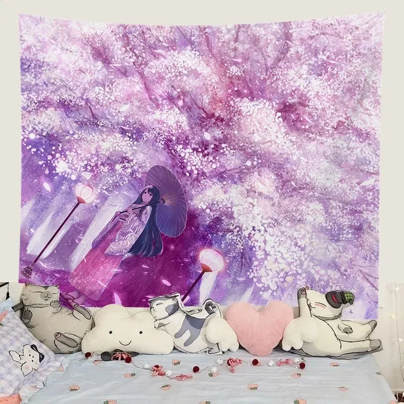 Гобелен для домашнего декора подвесной оконный порог с видом на гору настенное