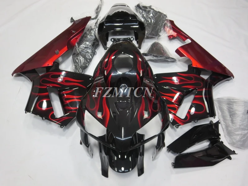 

4Gifts New ABS Motorcycle Fairings Kit Fit for HONDA CBR600RR F5 2005 2006 05 06 Bodywork Set Custom Flame Red