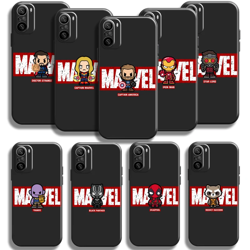 

Avengers Marvel Logo For Xiaomi Redmi K40 Pro Gaming Phone Case Soft Silicone Cover Carcasa Coque