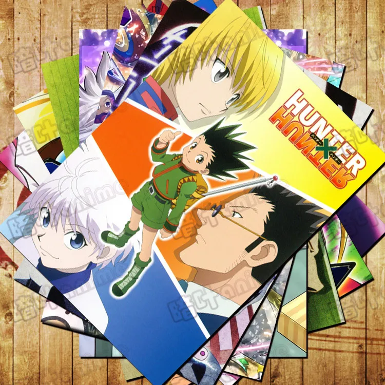 

10 PCS/LOT Anime HUNTER × HUNTER Poster Sticker GON FREECSS Killua Zoldyck Kurapika Leorio Postcard Toy Wall Picture Gift Card