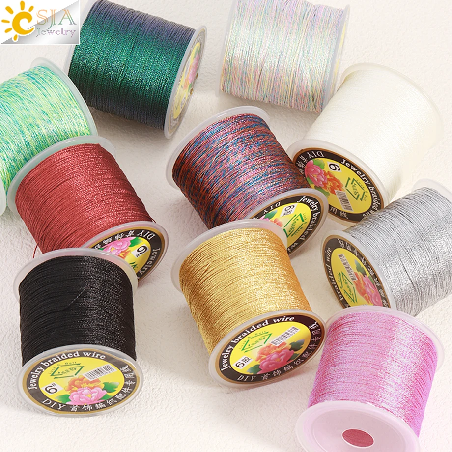 Прочный полиамидный нейлоновый шнур CSJA 6 нитей бисер шелковая нить веревка для DIY