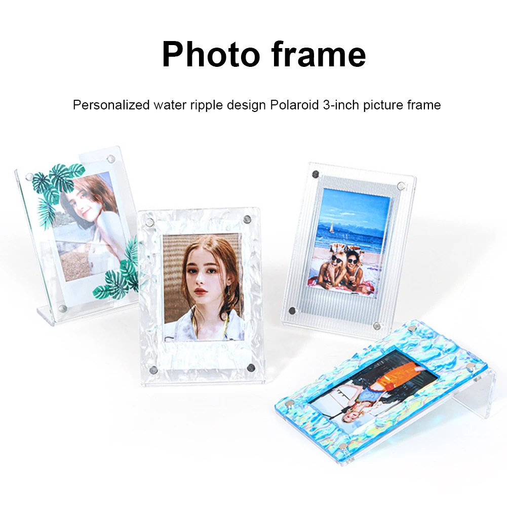 Акриловый держатель для фотографий Настольная Фотография фотография L-образной