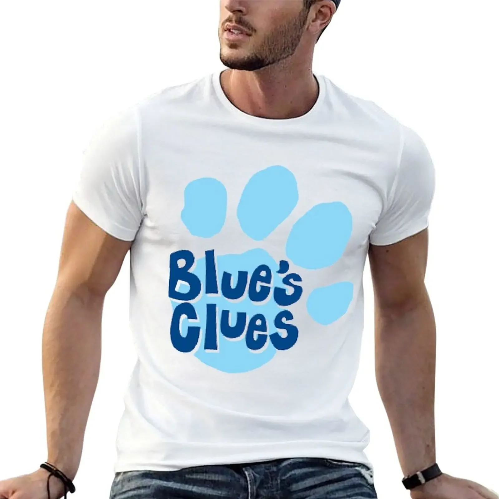 Футболка Blues clues летний топ индивидуальные великолепные мужские футболки