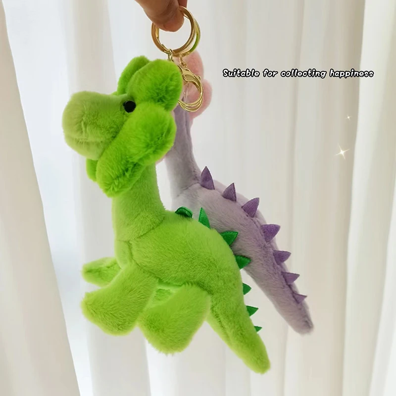 Милый брелок в виде динозавра с подсолнухом маленький динозавр пара подвеска для