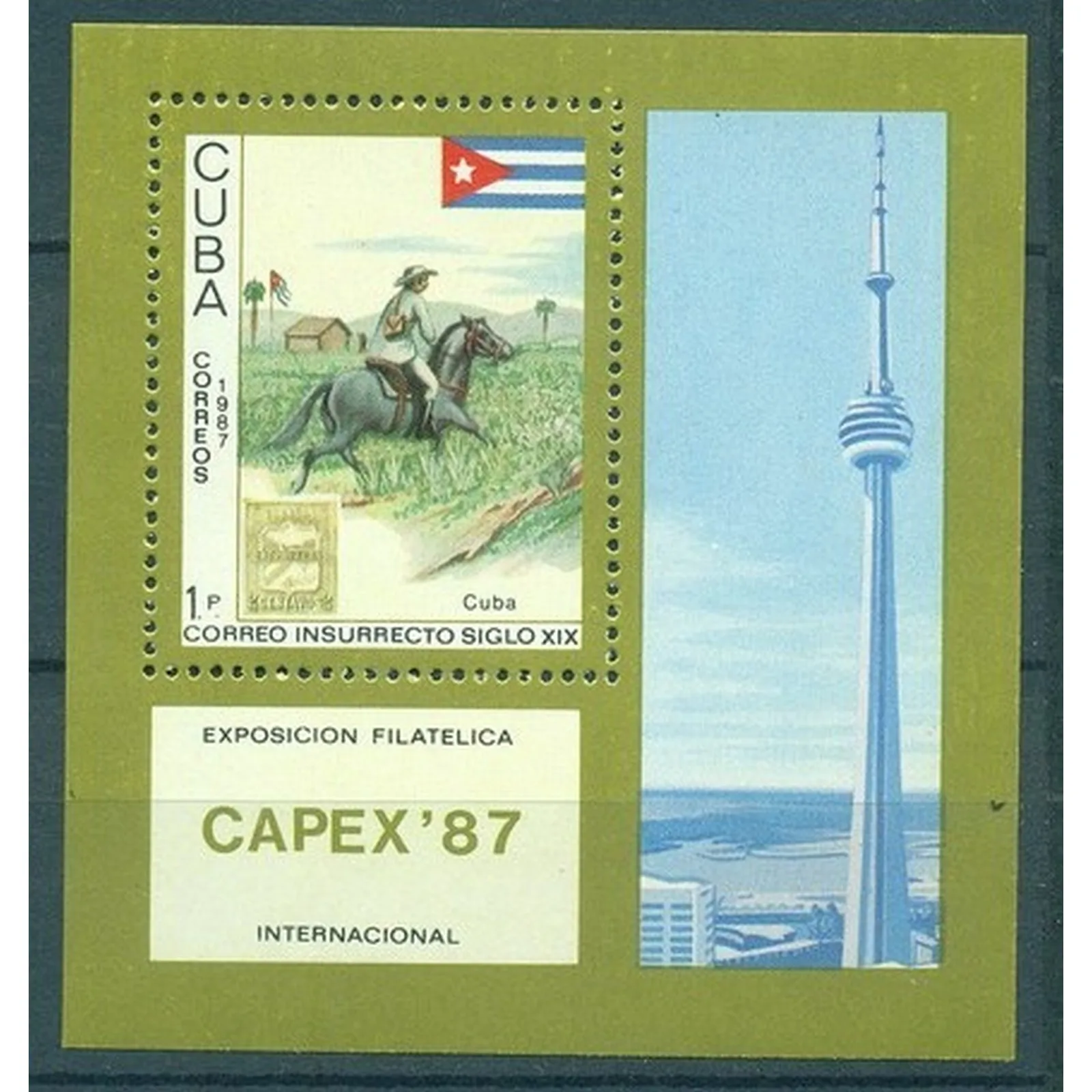 Почтовые марки Kyбa 1987г. &quotЕздовые животные&quot MNH - Связь Лошади | Дом и сад