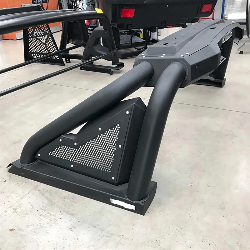 

4x4 Accessories Black Stainless Steel Roll Bar For Toyota Hilux Revo