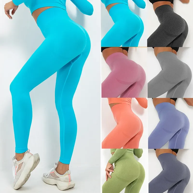 

Women's High Waist Workout Leggings Vital Seamless Yoga Pants Tummy Control Butt Lifting Gym Active Tights Leggins