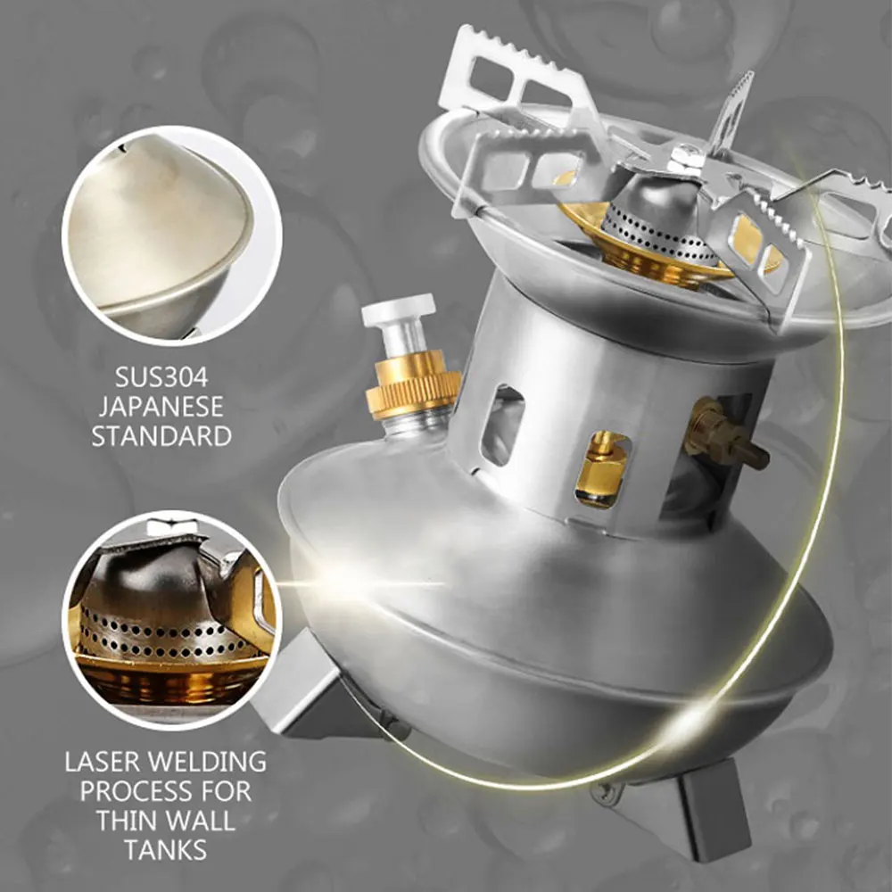 Газовая горелка из нержавеющей стали уличная бензиновая печь не требующая