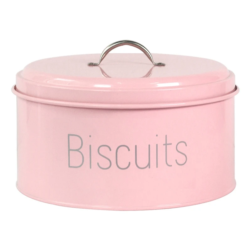 

Cake Storage Box Candy Jar Melon Seed Nut Cookies Storage Box Moistureproof Sealing Ring Pink