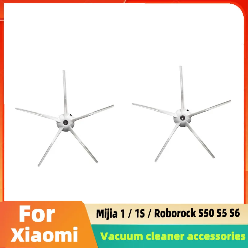 

Запчасти для робота-пылесоса Xiaomi Mijia 1 / 1S / Roborock S50 S5 S6 Mi, 2 шт., 5 рук, боковая щетка, запчасти