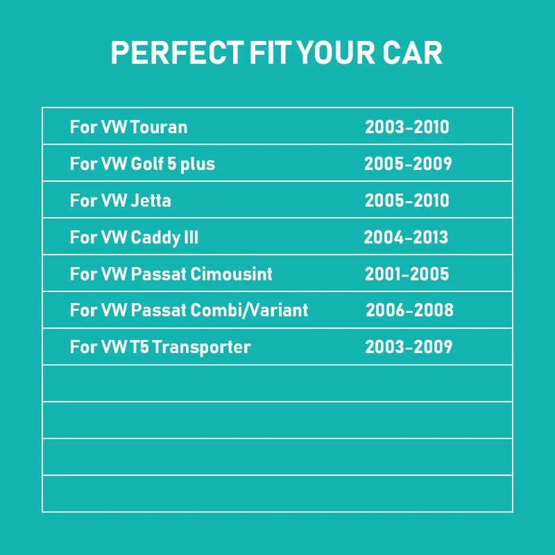 12 В светодиодная лампа освещения номерного знака автомобиля без ошибок для VW Touran