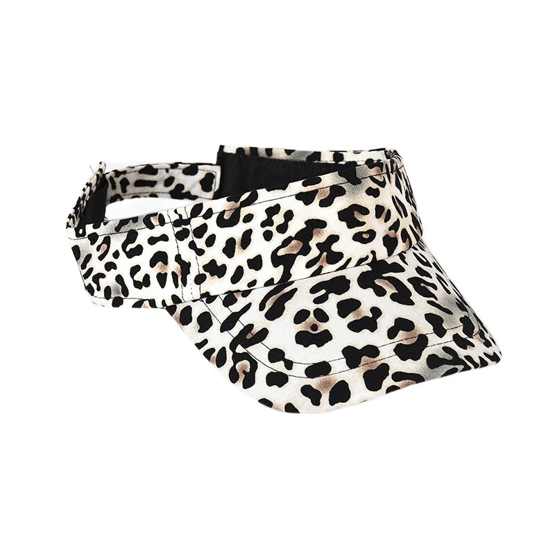 

Повседневные стильные леопардовые шляпы с солнцезащитным козырьком для женщин, женские белые, коричневые