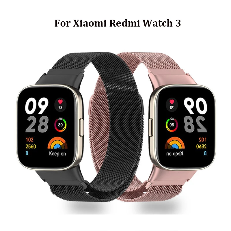 

Strap For Xiaomi Redmi Watch 3 Lite Band Mi Watch Lite With Metal Protector Case Bumper Magnetic Loop Bracelet For Redmi Watch