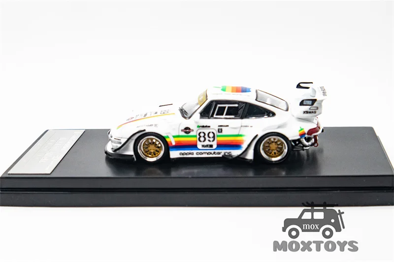 SW 1:64 RWB 993 Гоночная трасса Rotana / белый Limited 499 Литая под давлением модель автомобиля