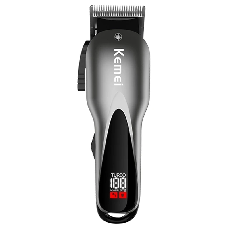 Профессиональная двухскоростная Беспроводная Машинка для стрижки волос от kemei