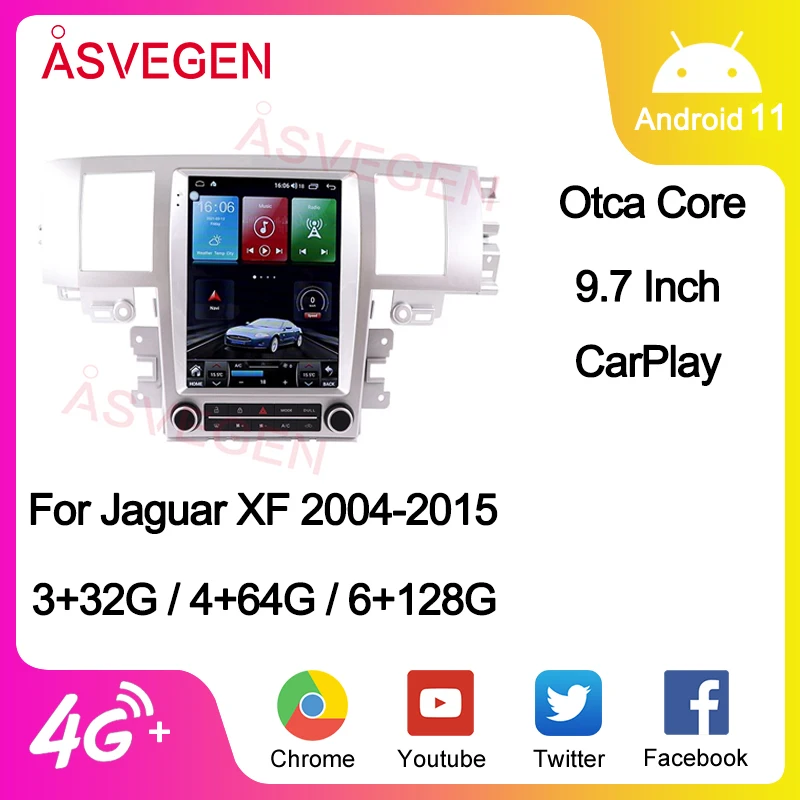

9.7 Inch CarPlay GPS Navigation Player For Jaguar XF 2004-2015 Auto Multimedia Car Stereo Screen Android 11 Intelligent System