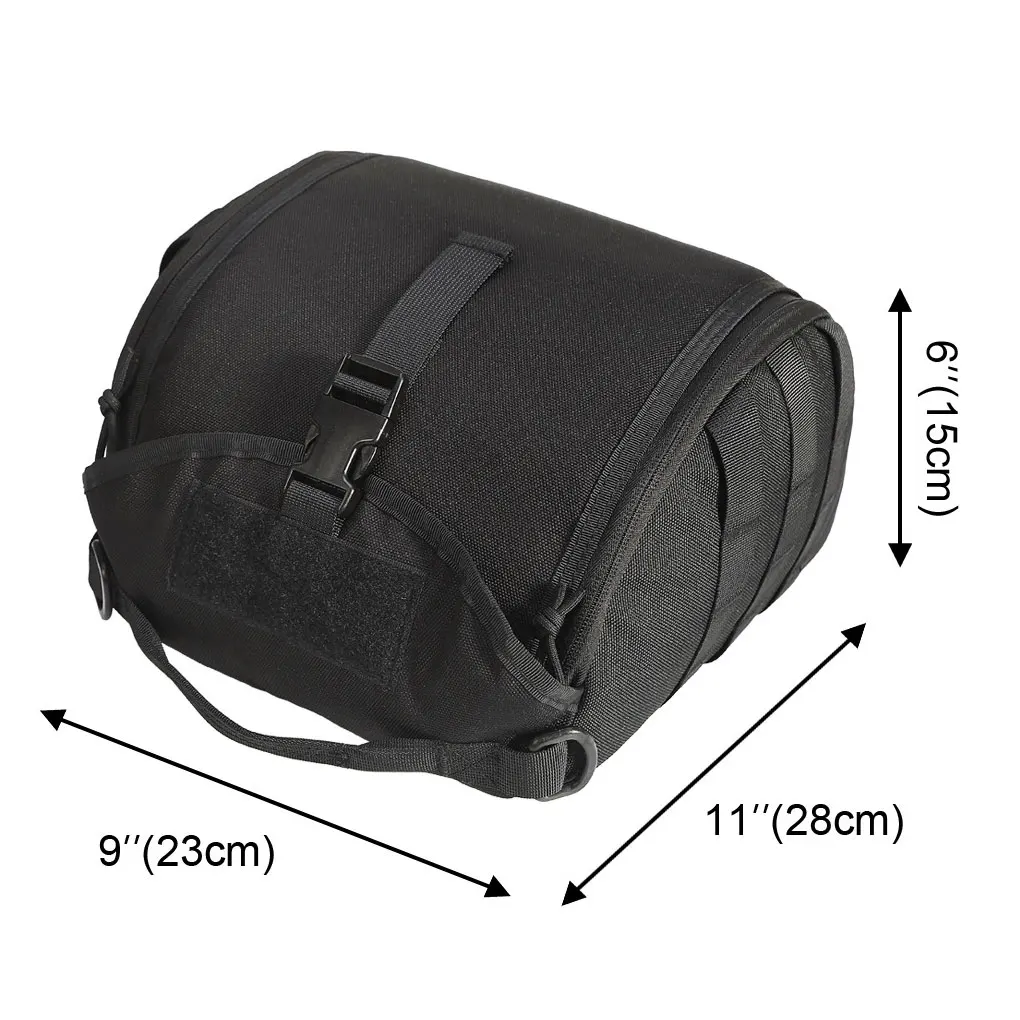 Helmet Bag Carrying Pouch Fine Workmanship Sporting Equipment Large Capacity Storage Sack Hunting Supplies Black