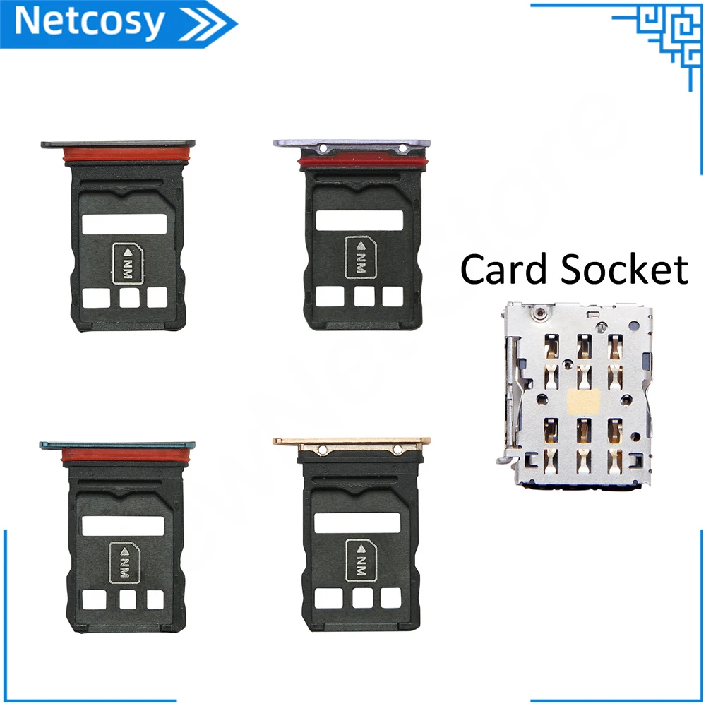 SIM Card Tray For Huawei Mate 30 Pro LIO-L09 LIO-L29 LIO-AL00 SIM Card Slot Holder Reader Socket Adapter Replacement Parts