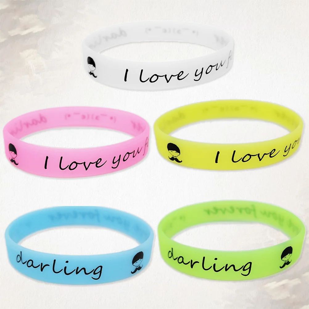 25 шт. светящиеся браслеты силиконовые красочные повязки на заказ сувениры для