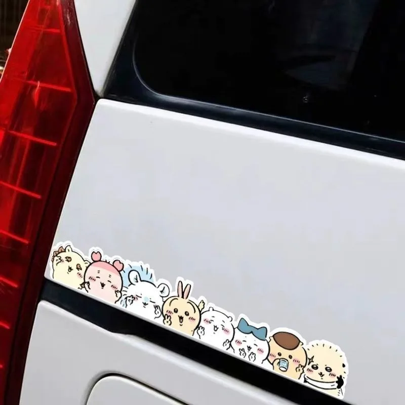 Милые статические наклейки Kawaii Chiikawa для автомобильных стекол: съемные, многоразовые, без следов, прочные, праздничные игрушки (art.: 3920da1bf36cd) - 3920da1bf36cd
