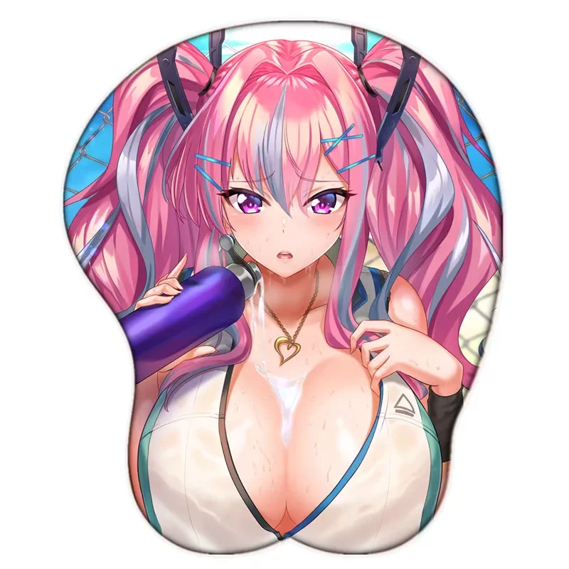 

Bluetooth Лейн Бремертон (горячая тренировка) сексуальный большой Грудь Коврик для мыши 3D с запястьем Oppai силикон