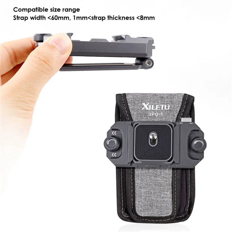 

Camera Backpack Belt Clip Aluminum Quick Release with Safety Lock Belt Clip