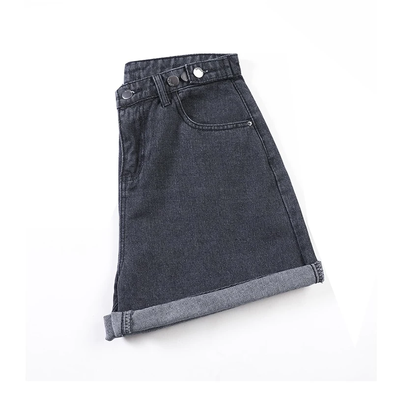 Shorts Women Chic All-match Korean Casual Basic Simple Harajuku Teens Denim Short Trouser Basic Loose Wide-leg Womens Clothing