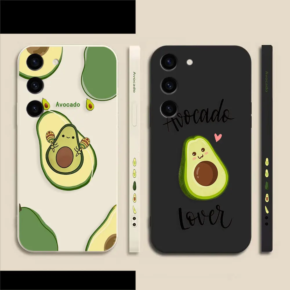 Милый Летний чехол для телефона с авокадо для Samsung S23 S22 S21 S20 FE S11 S11E S10 S10E S9 S30 Ultra Plus 4G