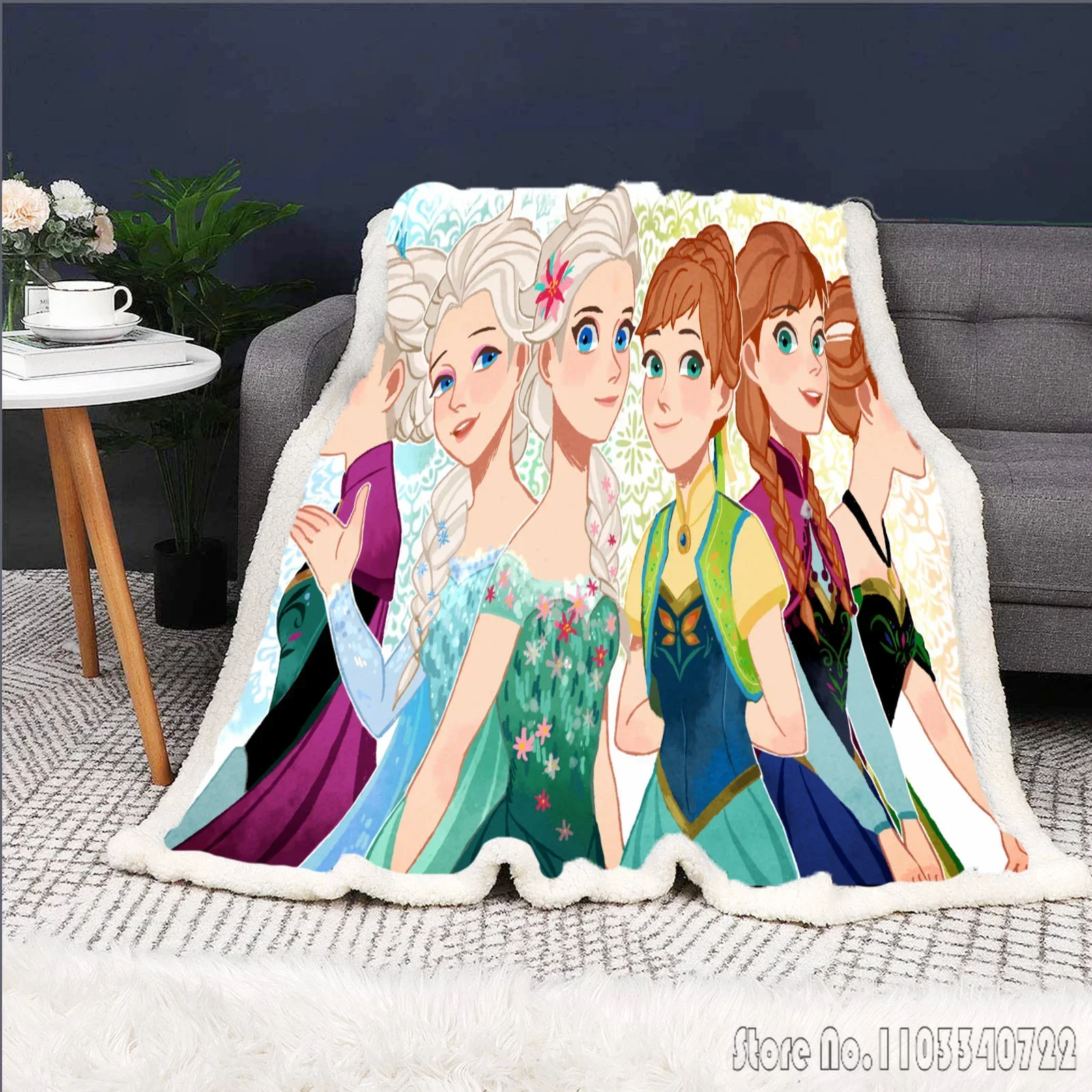 Одеяло Холодное сердце принцесса Эльзы Олаф милое одеяло с изображением