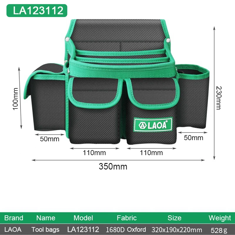 

Большая Поясная Сумка Для Инструментов LAOA, Многофункциональная Сумка Для Электрика