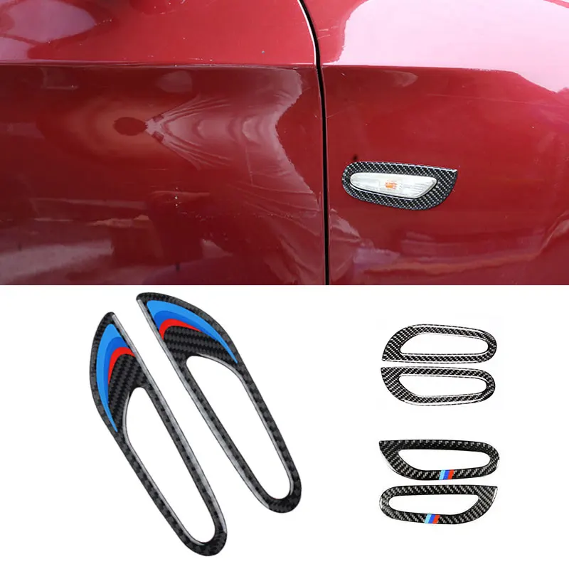 

For BMW 3 Series E90 E92 E93 2005 2006 - 2008 2009 2010 2011 2012 Carbon Fiber Car Exterior Turn Signal Light Frame Cover Trim