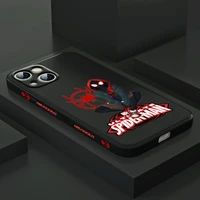 marvel cartoon spiderman for apple iphone 13 12 mini 11 pro xs max xr x 8 7 6s se plus liquid left silicone soft phone case