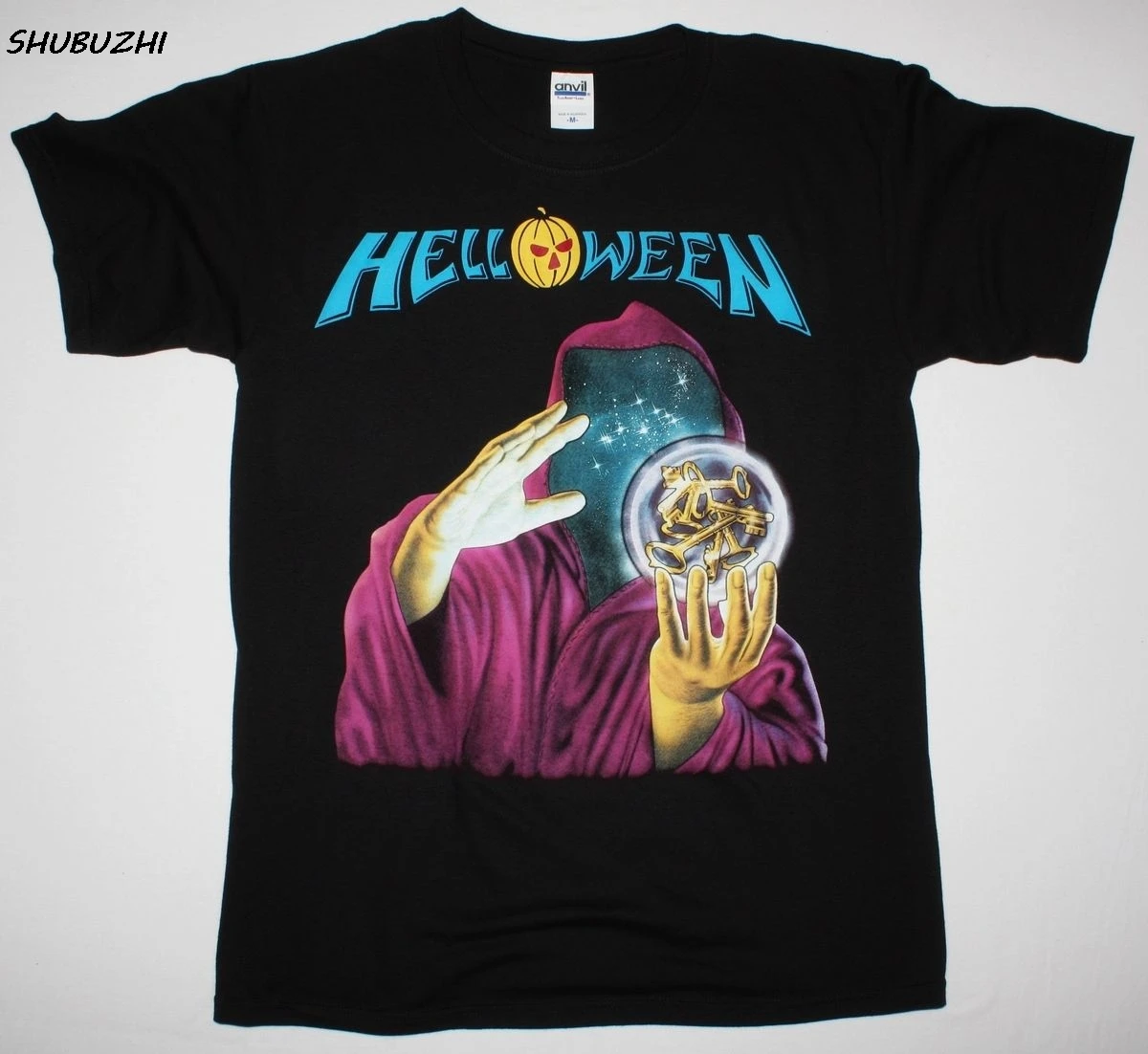 

HELLOWEEN KEEPER OF THE SEVEN KEYS'87 GAMMA RAY AVANTASIA RAGE NEW BLACK T-SHIRT new arrived summer men tee shirt
