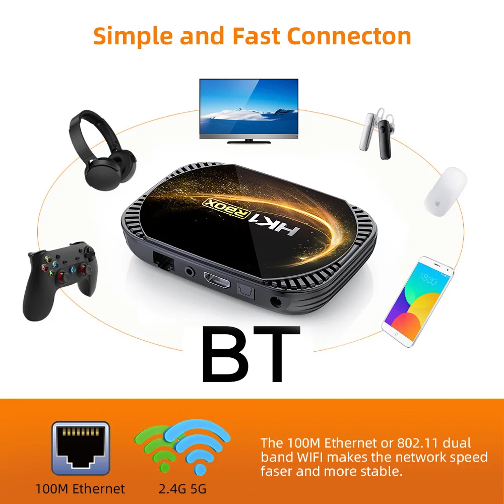 ТВ-приставка Amlogic S905X4 Android 2022 Wi-Fi 4K 60 кадров/с 4 + 128 ГБ | Электроника