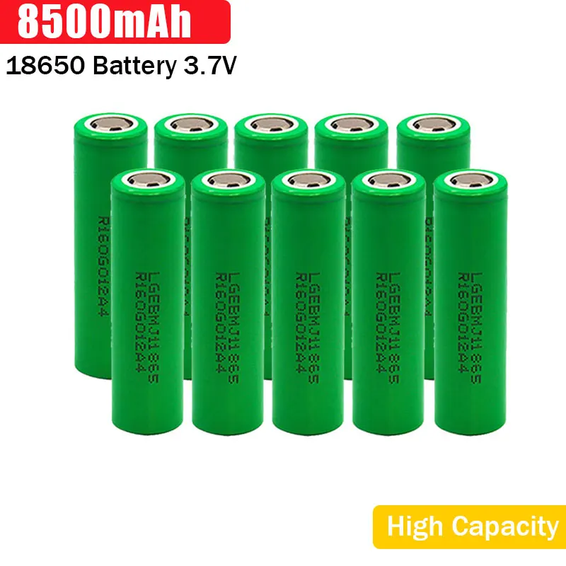 

High Capacity 8500mah 18650 Rechargeable Battery 8500mah 3.7V Rechargeable Lithium Battery For Flashlight Digital Computers Toy