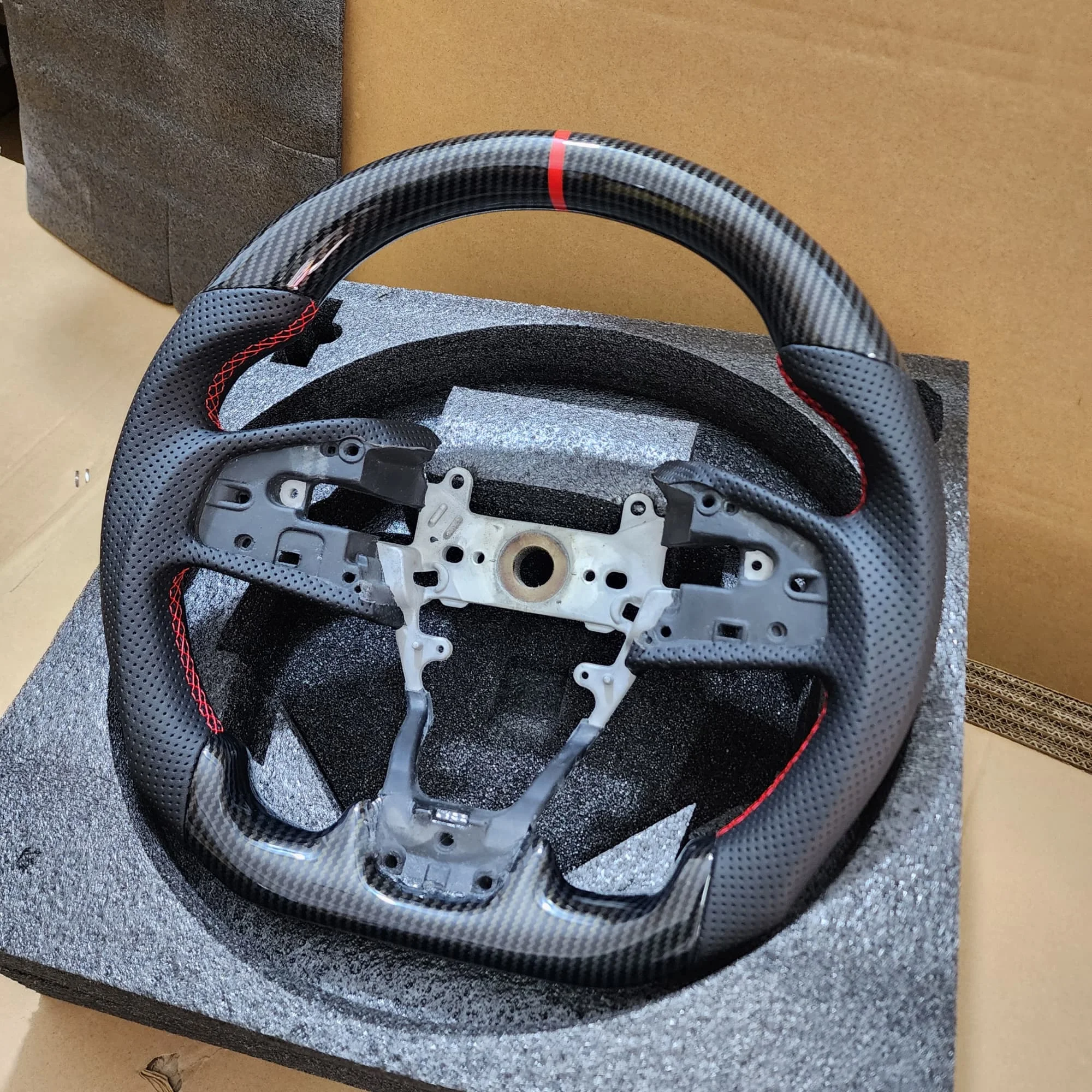 Рулевое колесо Hydro-Dip из углеродного волокна для Honda Civic FC FK8 Type R North America Spec 2016-2021