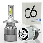 LSlight H1 C6 светодиодные фары H7 H4 H3 H11 H8 9005 9006 9007 9012 HB3 HB4 H27 светодиодные автомобильные лампы 880 K 72W 12V 24V Автомобильные фары