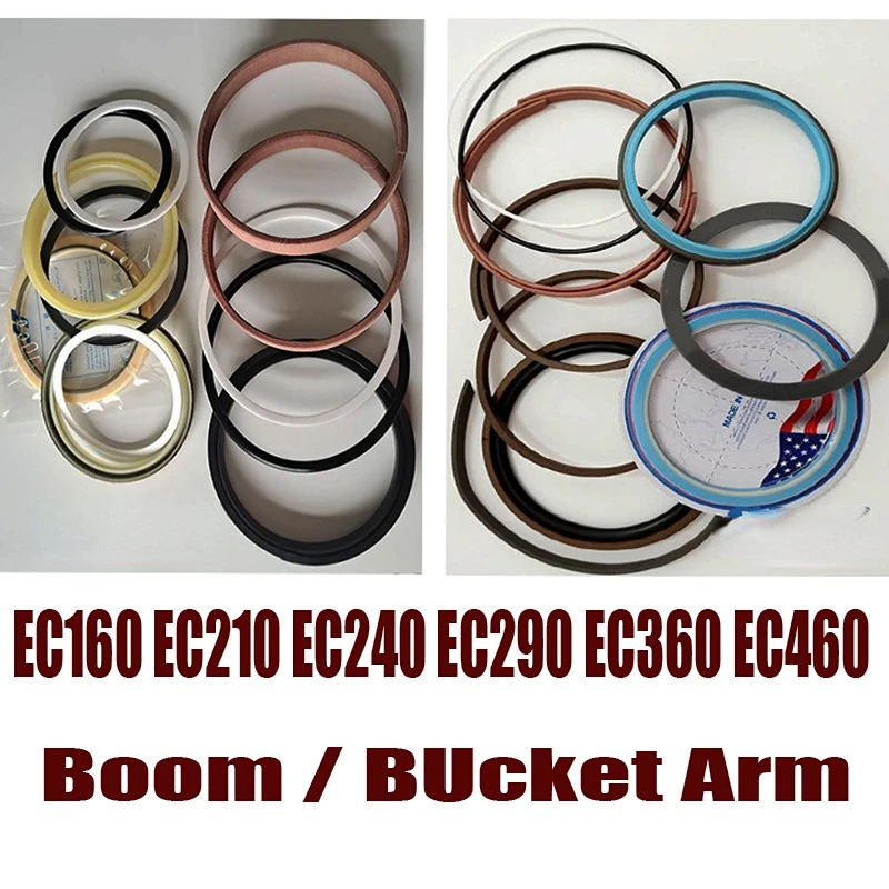 

EC160 EC210 EC240 EC290 EC290 EC460 Boom Bucket Arm Cylinder Seal Kit for Excavator Hydraulic Cylinder Repait Kits