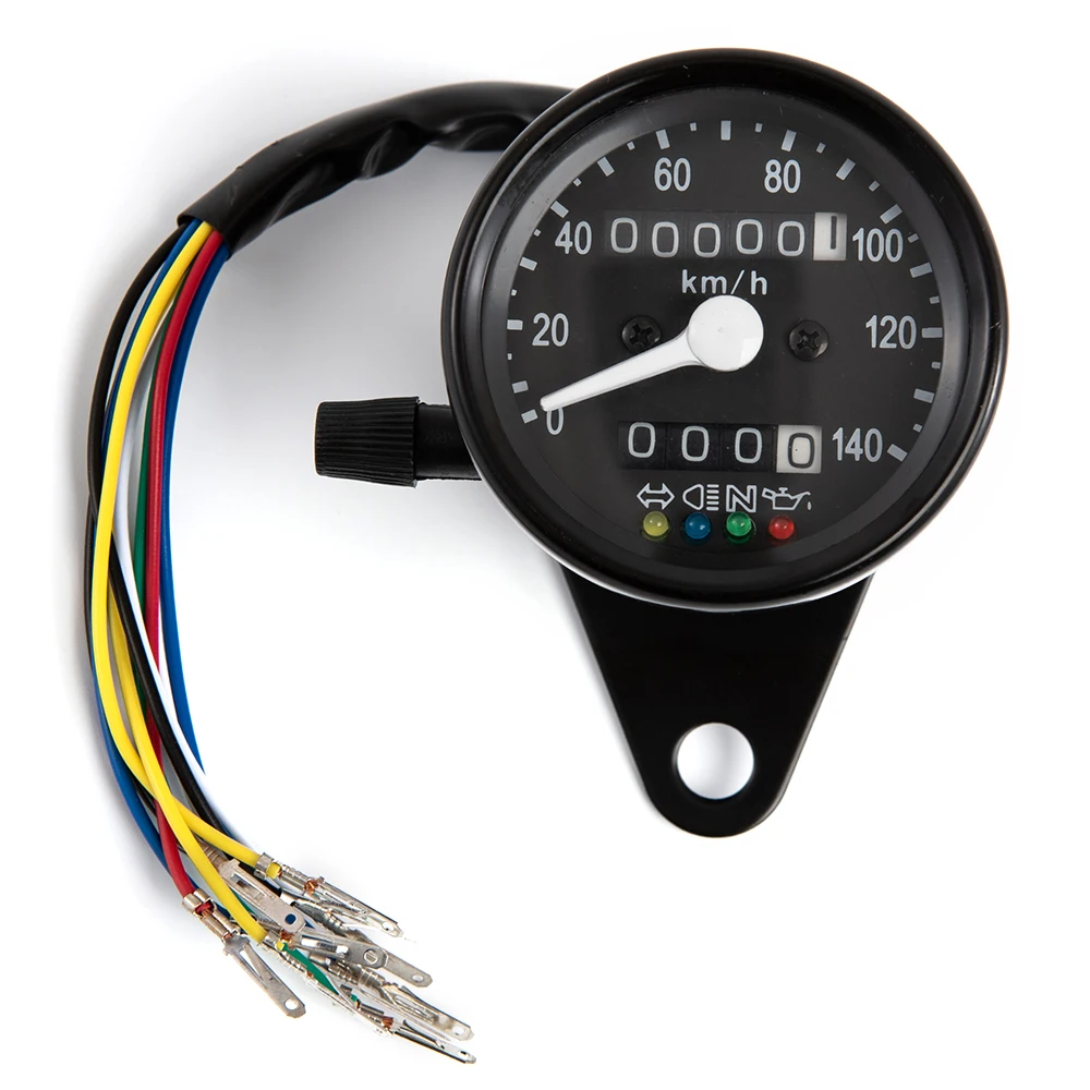 

Universal Motorcycle Meter Dual Odometer Speedometer Universal Tachometer Digital Gauge LED Backlight Indicator Light Dial