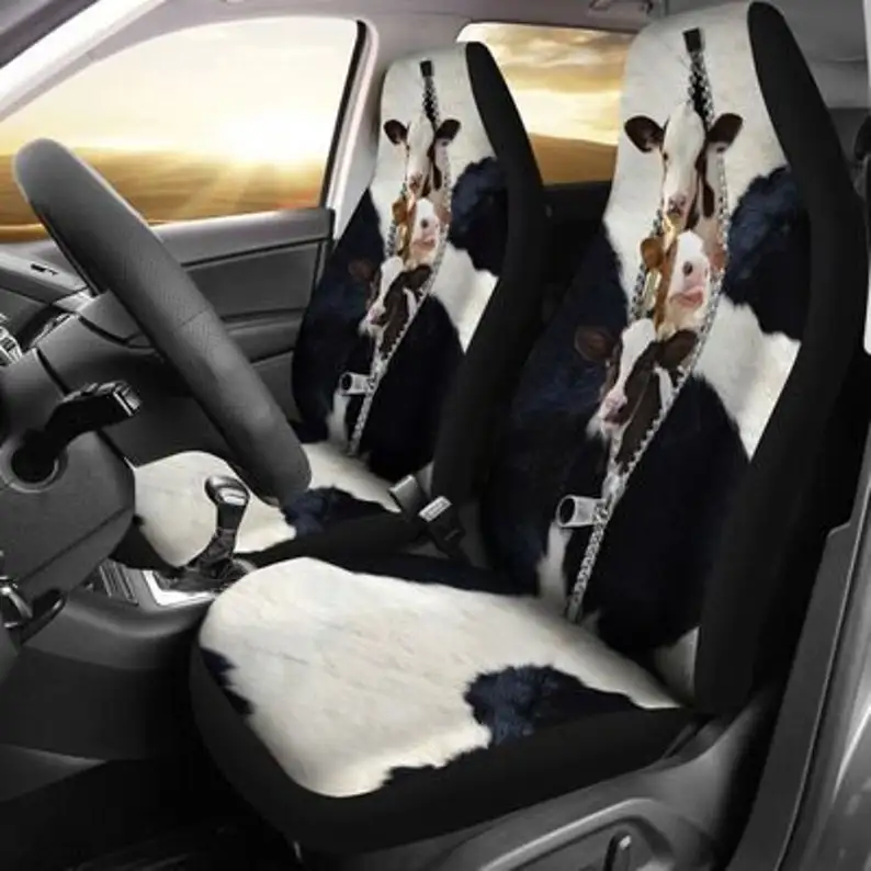 

Cow In Zipper Car Seat Covers Flower Seat Cover, Mandala Style, Galaxy Seat Covers, Custom Front Car Seat Covers, Pair of Covers