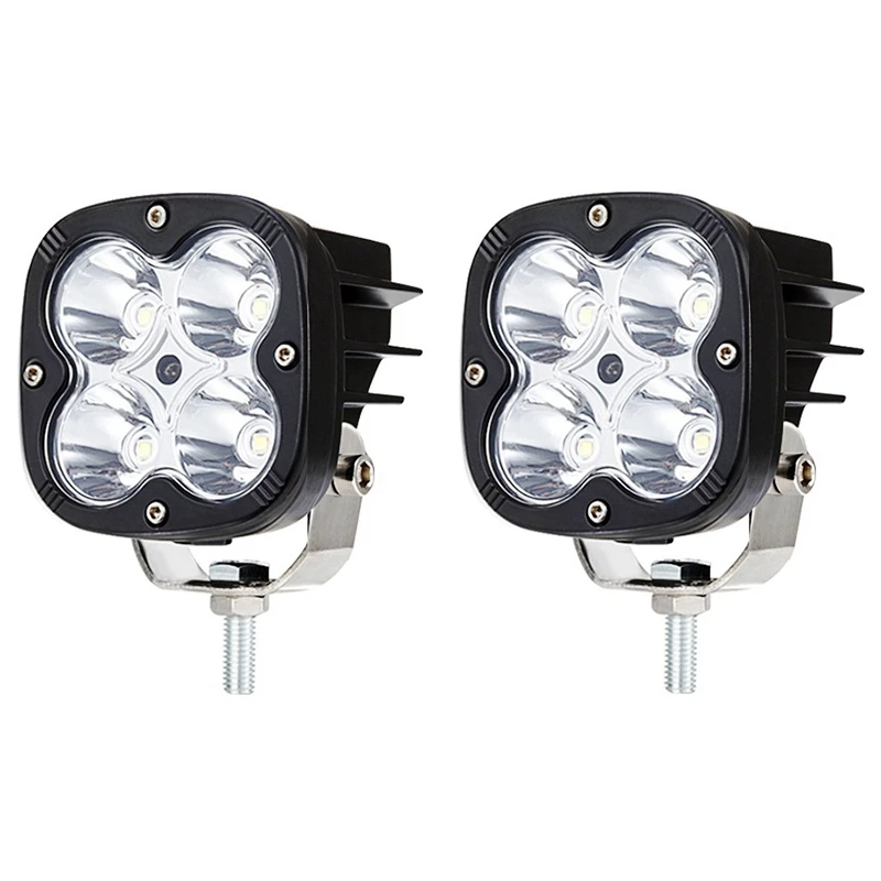 

2X 40W LED Work Light 4000LM Off-Road LED Square Spot Lights, Super Bright LED Work Light Waterproof Driving Light