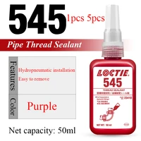 5pcs 1pcs 50ml loctite 545 glue detachable pipe thread sealant high temperature hydraulic pneumatic pipeline waterproof adhesive