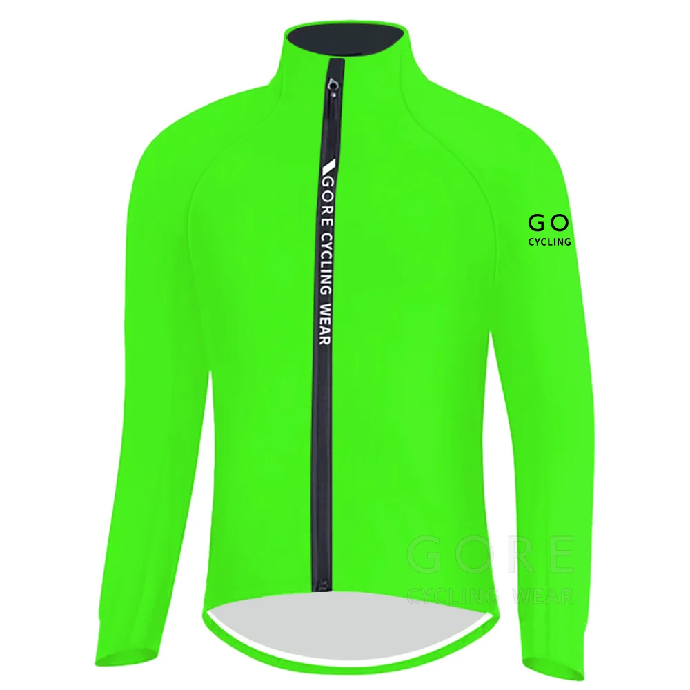 

Autumn/Winter Cycling Jacket Men GORE Cycling Wear Team Summer Long Sleeve Shirt Road Bicycle Clothes Mountain Bike Jersey Coat