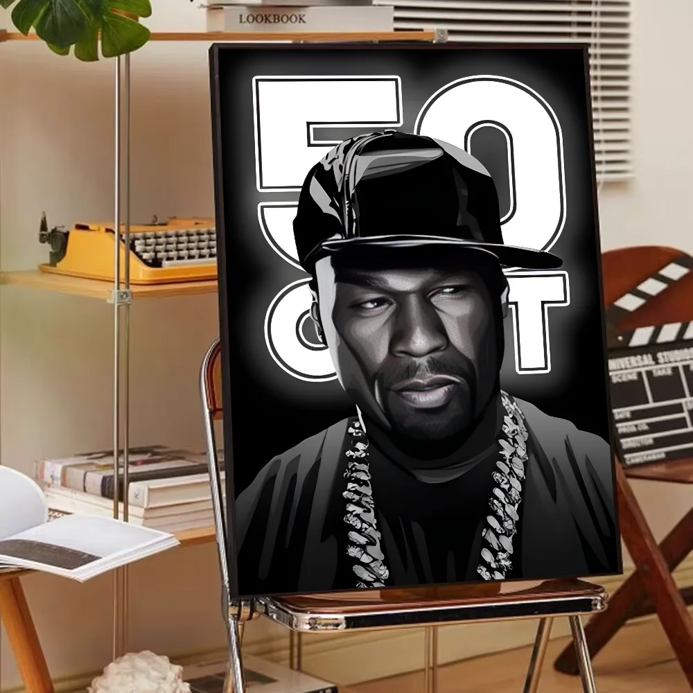 50 Cent American Hit Pop Hip Hop Rapper Music Poster Paper Print Home Living Room Bedroom Entrance Bar Cafe Art Painting Decorat