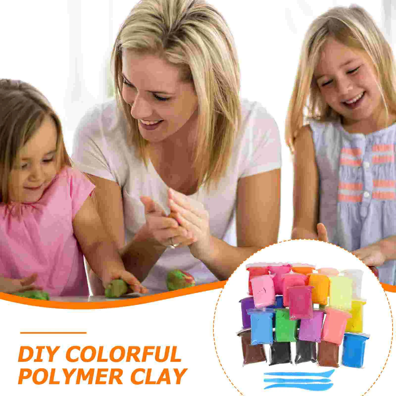 Цветной комплект из глины своими руками моделирующий воздушный сухой сюрприз