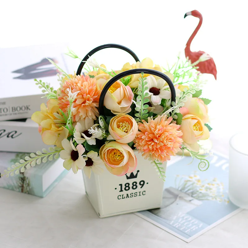 

Artificial Hydrangea Nordic Artificial Silk Flowers Dandelion Anemone Romantic Wedding Bouquet Home Party Decor Fake Flower