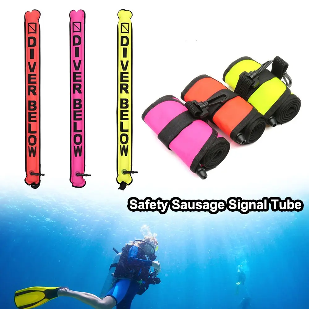

Finger Spool Dive Reel Scuba Diving Blowing Buoy Safety Sausage Signal Tube Diving Accessories Sealed Surface Marker