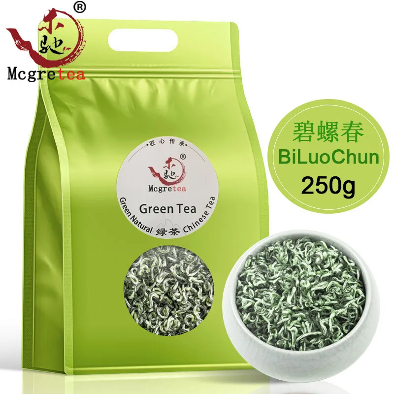 

Mcgretea 250g Chinese Tea Biluochun 2022 New Tea Fragrant Bi Luo Chun 250g No teapot