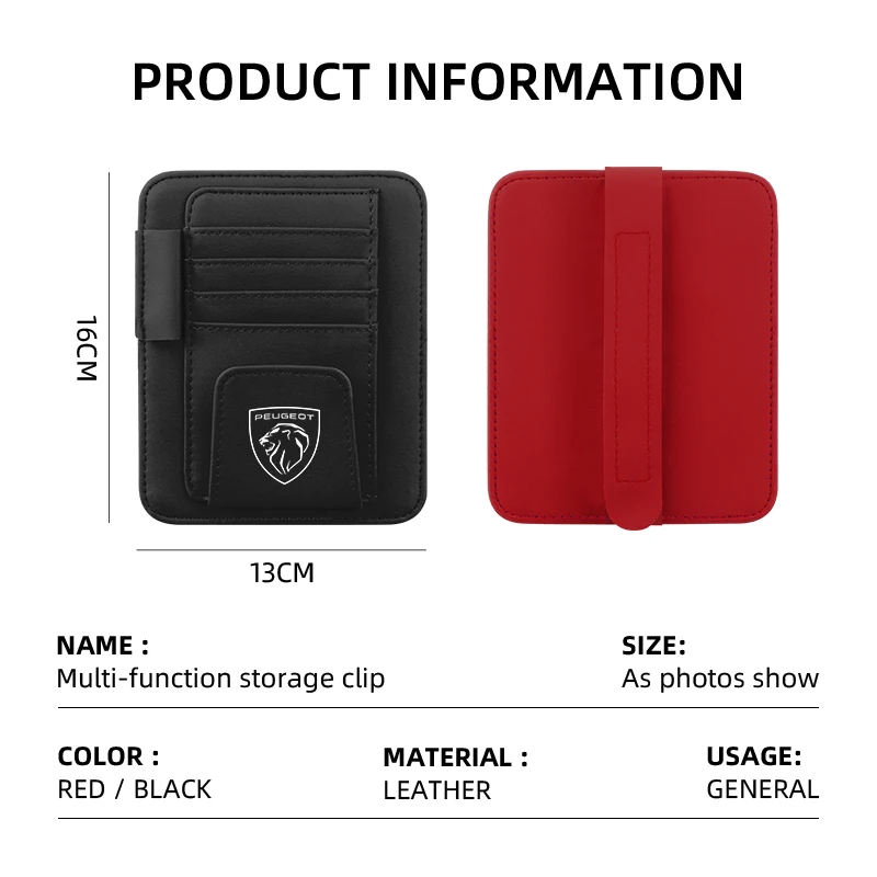 Автомобильный солнцезащитный козырек из ПУ кожи держатель для очков зажим